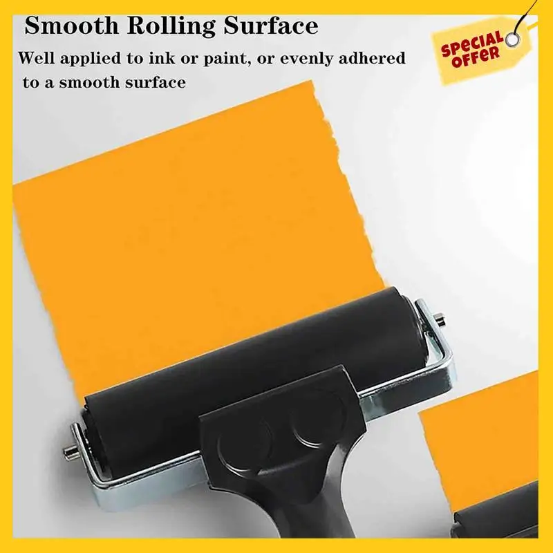 3 PCS Rubber Roller Brayer For Crafts,Printmaking Brayers,Hard Rubber Roller Brayers With 1Pcs Painting Scraper Black
3 PCS Rubber Roller Brayer For Crafts,Printmaking Brayers,Hard Rubber Roller Brayers With 1Pcs Painting Scraper Black