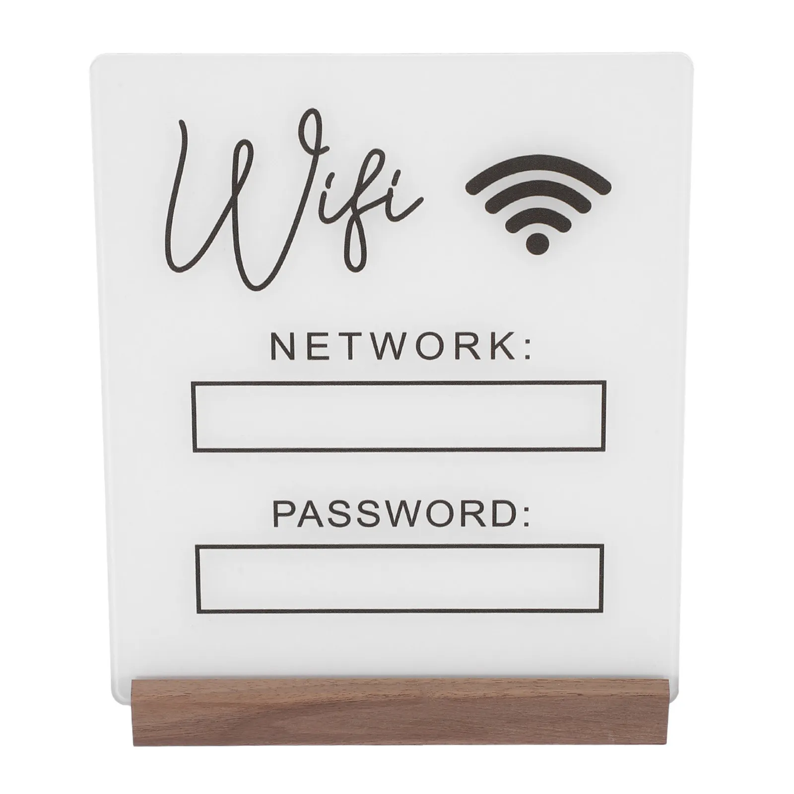 Акриловая табличка с паролем Wi-Fi на деревянной подставке для отелей, ресторанов, конференц-залов, зон для гостей
Акриловая табличка с паролем Wi-Fi на деревянной подставке для отелей, ресторанов, конференц-залов, зон для гостей