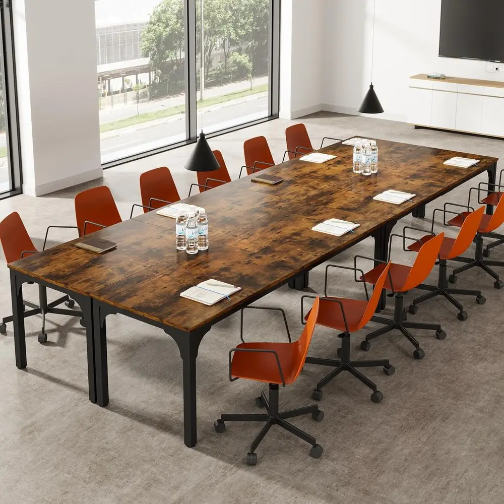 Sturdy Large 16-Person Conference Table, RecMeeting Seminar, Brown, 4 Pieces
Sturdy Large 16-Person Conference Table, RecMeeting Seminar, Brown, 4 Pieces