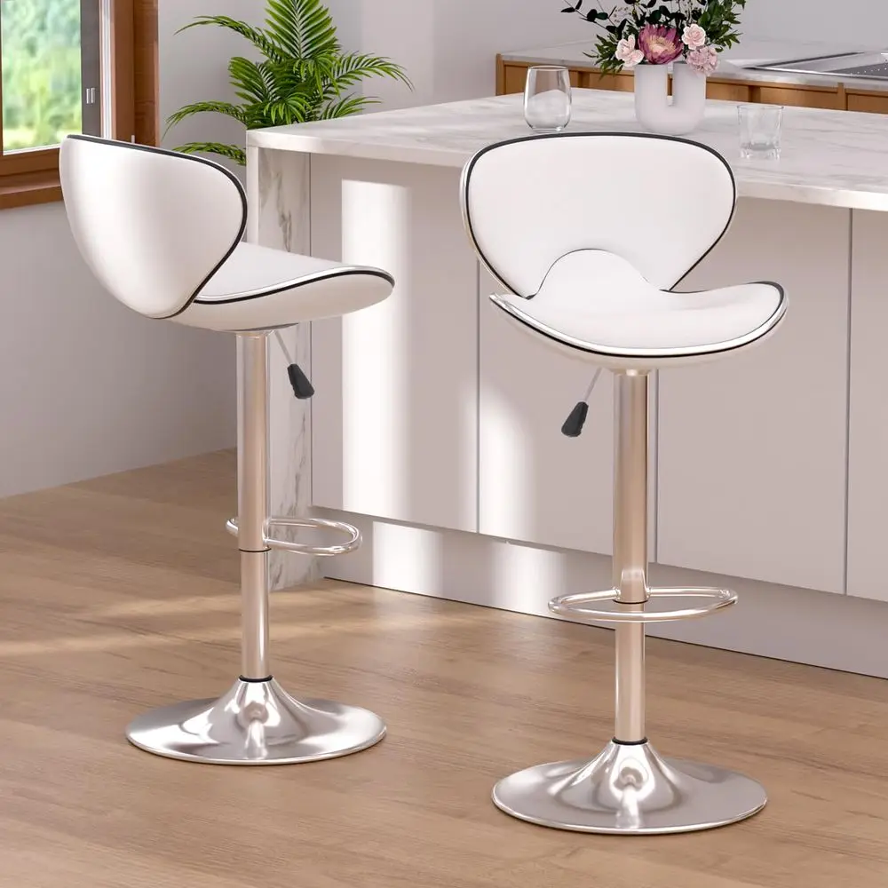 Bar Stools Set of 2, Adjustable Swivel Barstools for Kitchen Counter, Modern PU Leather Counter Height Bar Chair with Back and
Bar Stools Set of 2, Adjustable Swivel Barstools for Kitchen Counter, Modern PU Leather Counter Height Bar Chair with Back and