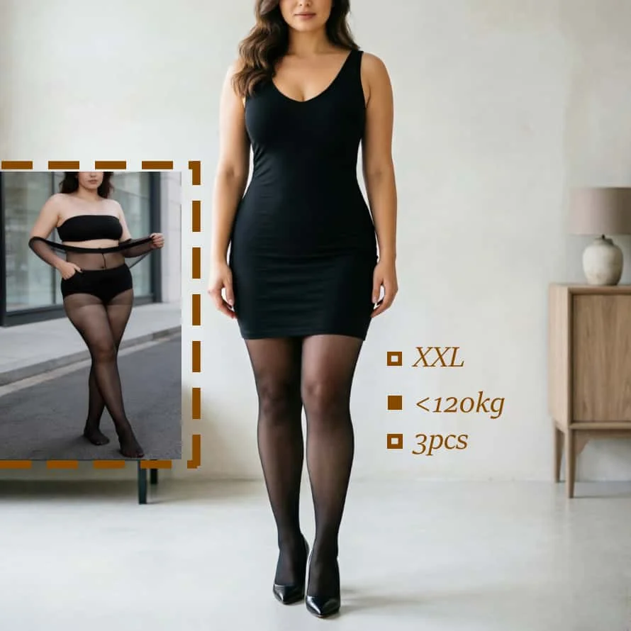 3pcs Plus Size Pantyhose for Women Summer Ultra Thin Transparent Glossy Slimming Tights High Waist Sheer Hosiery
3pcs Plus Size Pantyhose for Women Summer Ultra Thin Transparent Glossy Slimming Tights High Waist Sheer Hosiery