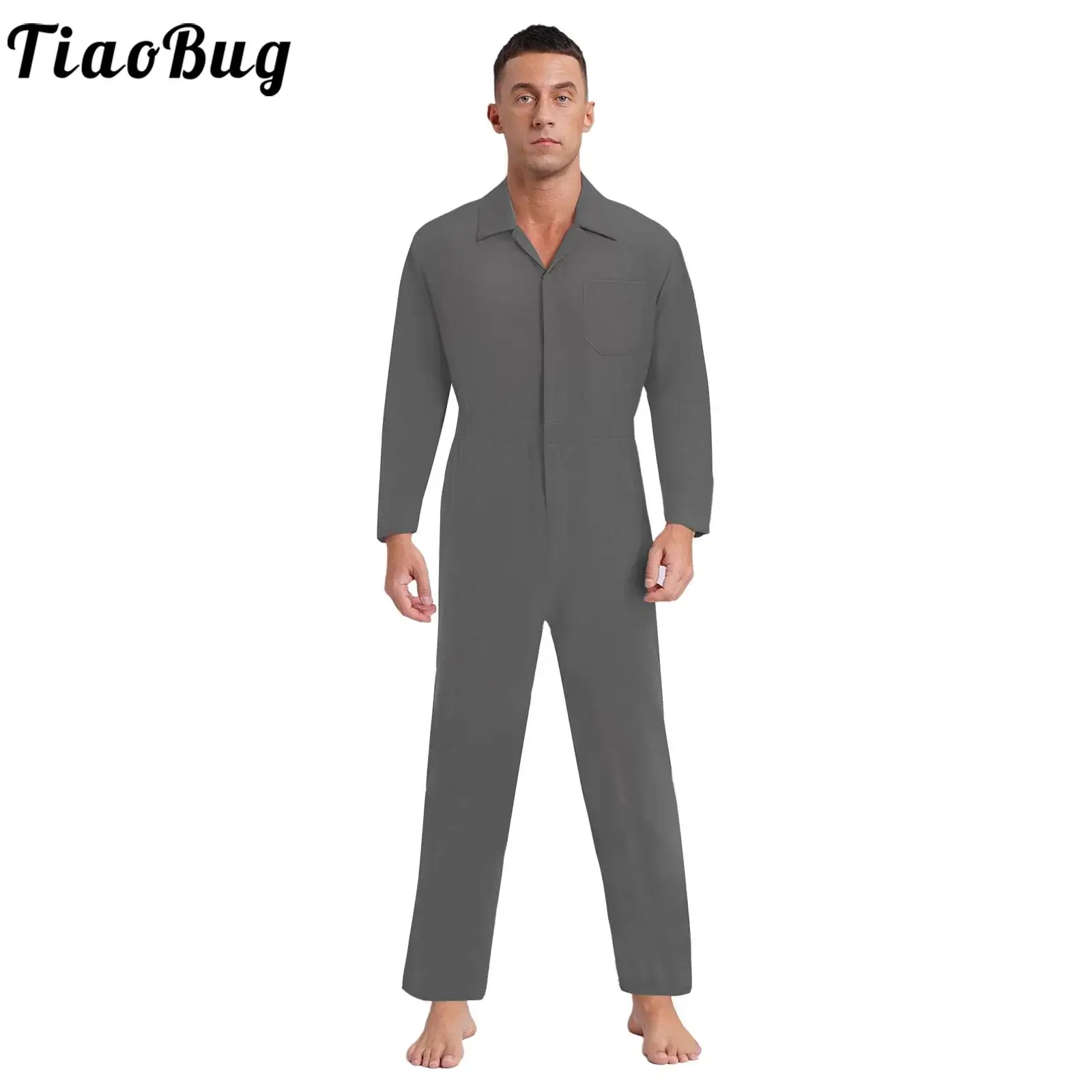 Men Long Sleeve Mechanic Boiler Coverall Flight Suit Flightsuit Uniforms Overalls Zipper Jumpsuit Halloween Cosplay Costume
Men Long Sleeve Mechanic Boiler Coverall Flight Suit Flightsuit Uniforms Overalls Zipper Jumpsuit Halloween Cosplay Costume
