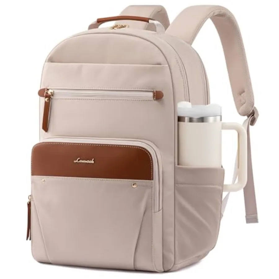 LOVEVOOK Laptop Backpack for Women with Leather Trim and Tumbler Pockets,"Work Backpack Purse, Travel Personal Item Bag, Carry
LOVEVOOK Laptop Backpack for Women with Leather Trim and Tumbler Pockets,"Work Backpack Purse, Travel Personal Item Bag, Carry