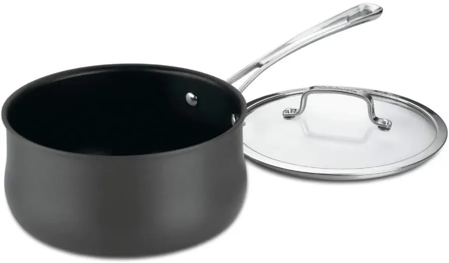 64193-20 Hard Anodized 3-Quart Saucepan with Cover Contour-Stainless-Steel-Cookware, Black
64193-20 Hard Anodized 3-Quart Saucepan with Cover Contour-Stainless-Steel-Cookware, Black