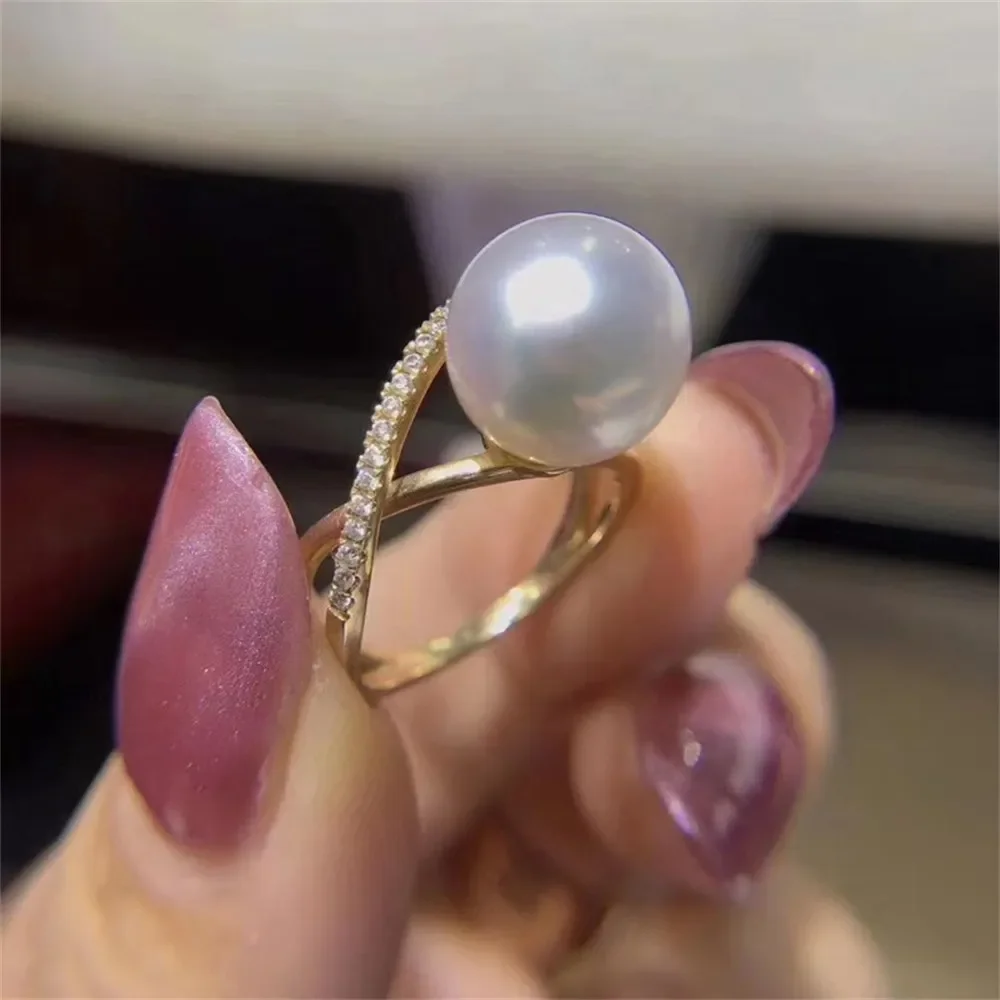 DIY Pearl Ring Accessories S925 Sterling Silver Pearl Ring Empty Holder Jade Ring Holder Female Fit 9-10mm Round Flat Beads Z283
DIY Pearl Ring Accessories S925 Sterling Silver Pearl Ring Empty Holder Jade Ring Holder Female Fit 9-10mm Round Flat Beads Z283