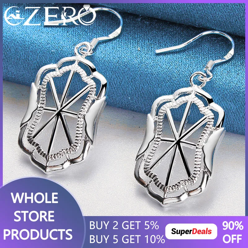 ALIZERO 925 Sterling Silver Geometry Drape Earrings For Women Wedding Engagement Party Charms Jewelry Fashion Accessories
ALIZERO 925 Sterling Silver Geometry Drape Earrings For Women Wedding Engagement Party Charms Jewelry Fashion Accessories