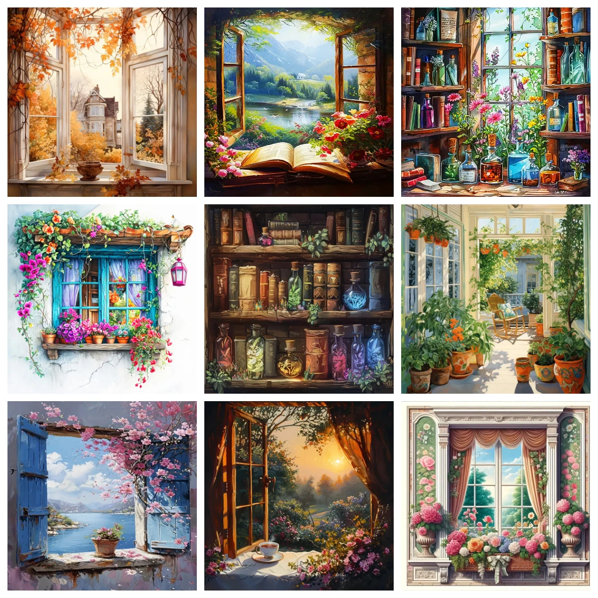 500/1000/1200/2000PCS Jigsaw Puzzle Flower Landscape Window Home Family Activity Games for Gameroom Bedroom Home Decor Frameless
500/1000/1200/2000PCS Jigsaw Puzzle Flower Landscape Window Home Family Activity Games for Gameroom Bedroom Home Decor Frameless