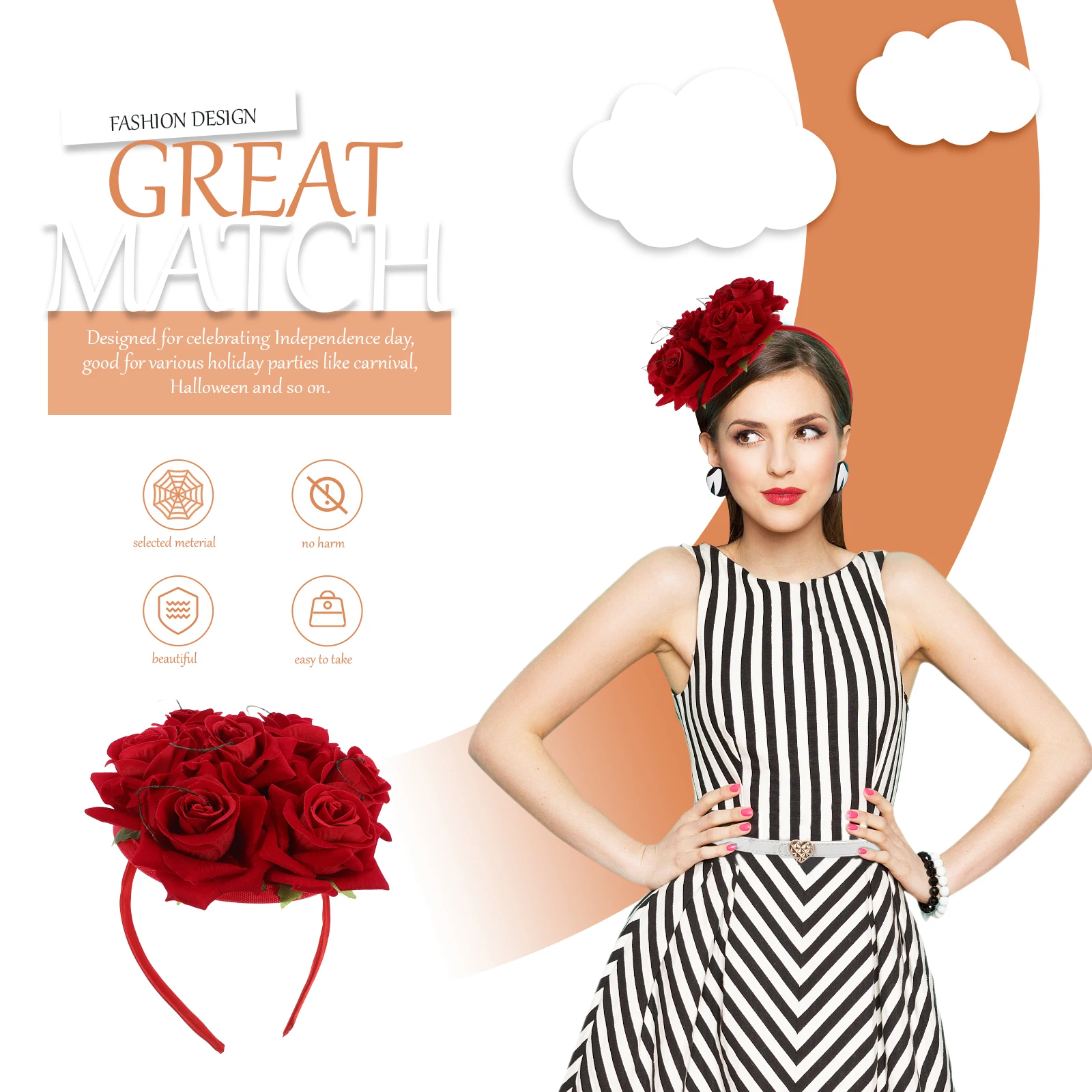 Hair Tie Hairpin Elegant Floral Accessories Rose Party Headband Cosplay Costume Headwear Metal Flower for Exquisite Hat
Hair Tie Hairpin Elegant Floral Accessories Rose Party Headband Cosplay Costume Headwear Metal Flower for Exquisite Hat