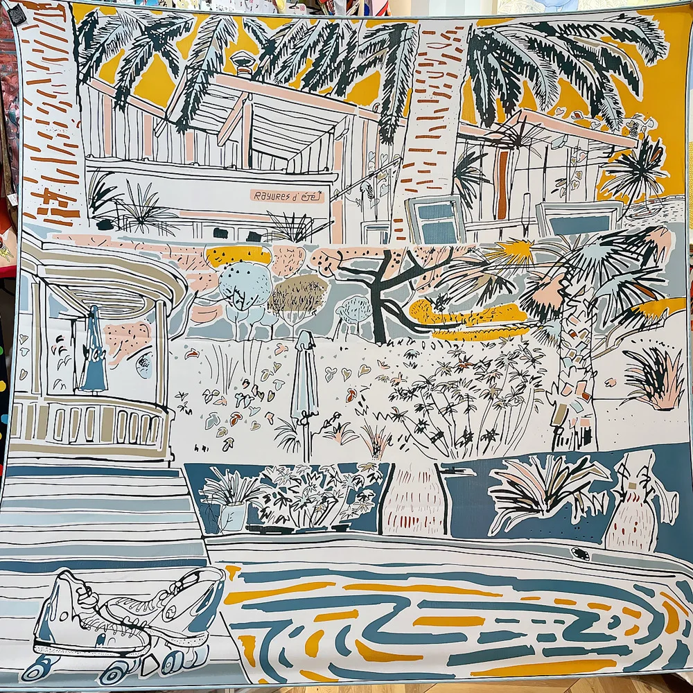 Cashmere Silk Scarf Designer Pashmina Scarves Women Beach View Square Stole Head Echarpes Silk Foulards Femme Wraps
Cashmere Silk Scarf Designer Pashmina Scarves Women Beach View Square Stole Head Echarpes Silk Foulards Femme Wraps