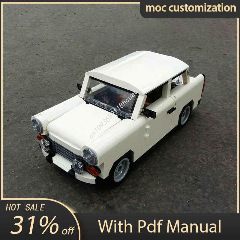 939pcs Moc Classic Retro Cars Trabants 601 Supercar Model Building Blocks Assembly Creativity Bricks Toys Kids Christmas Gifts
939pcs Moc Classic Retro Cars Trabants 601 Supercar Model Building Blocks Assembly Creativity Bricks Toys Kids Christmas Gifts
