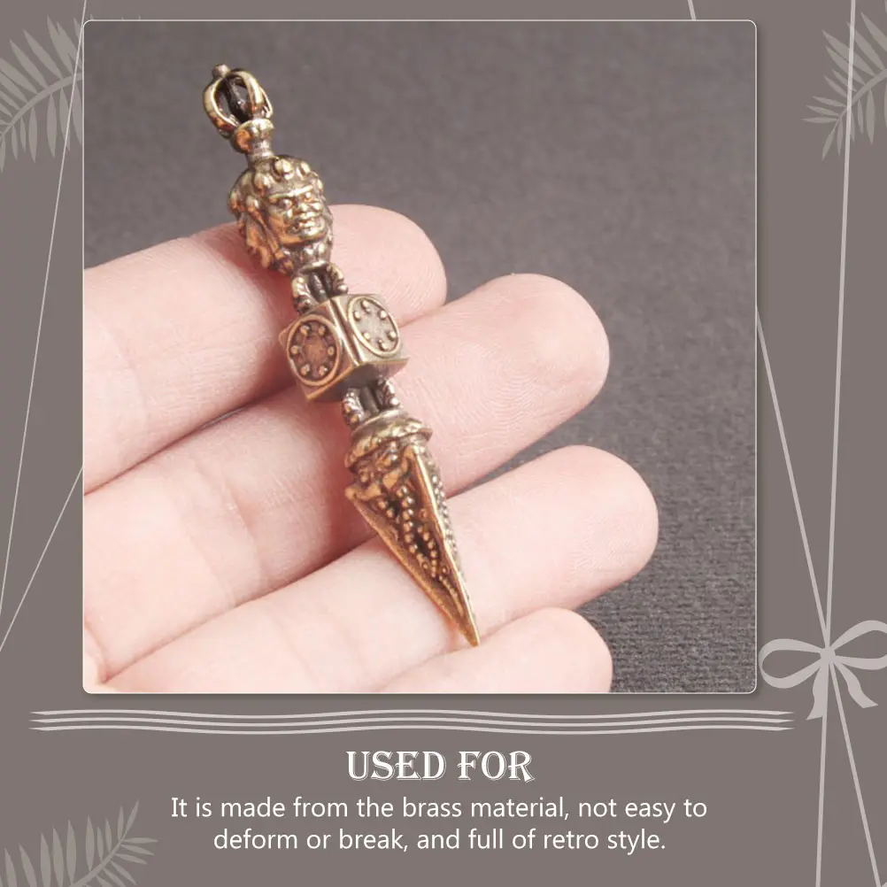3pcs Brass Demon Subduing Pestle Pendant Keychain DIY Golden Retro Bag Charm Adornment Jewelry Craft Accessory Durable Key
3pcs Brass Demon Subduing Pestle Pendant Keychain DIY Golden Retro Bag Charm Adornment Jewelry Craft Accessory Durable Key