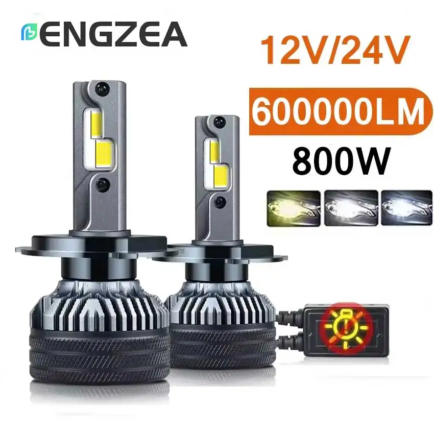 ENGZEA H7 H4 Led 600000 LM 800W CANBUS Свет для автомобиля H1 H11 HB3 9005 6000K HB4 9006 6000K 4300K 12V 24V Грузовик Светодиодная лампа для фар
ENGZEA H7 H4 Led 600000 LM 800W CANBUS Свет для автомобиля H1 H11 HB3 9005 6000K HB4 9006 6000K 4300K 12V 24V Грузовик Светодиодная лампа для фар