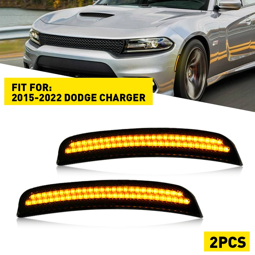 2 шт. светодиодные боковые габаритные фонари для Dodge Charger 2015-2022, передние желтые дымчатые линзы, автомобильные лампы на крыле, водонепроницаемые, 12 В, автоаксессуары
2 шт. светодиодные боковые габаритные фонари для Dodge Charger 2015-2022, передние желтые дымчатые линзы, автомобильные лампы на крыле, водонепроницаемые, 12 В, автоаксессуары