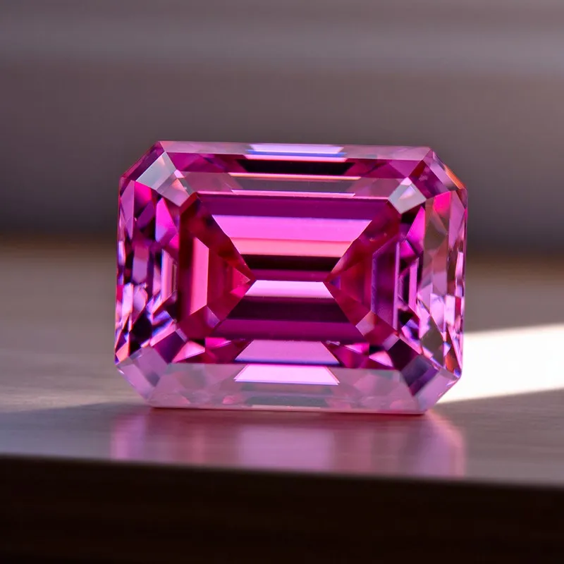 With GRA Certificate Moissanite Stone Emerald Cut Pink Color VVS1 for Gemstone Charms Advanced Jewelry Making Materials
With GRA Certificate Moissanite Stone Emerald Cut Pink Color VVS1 for Gemstone Charms Advanced Jewelry Making Materials