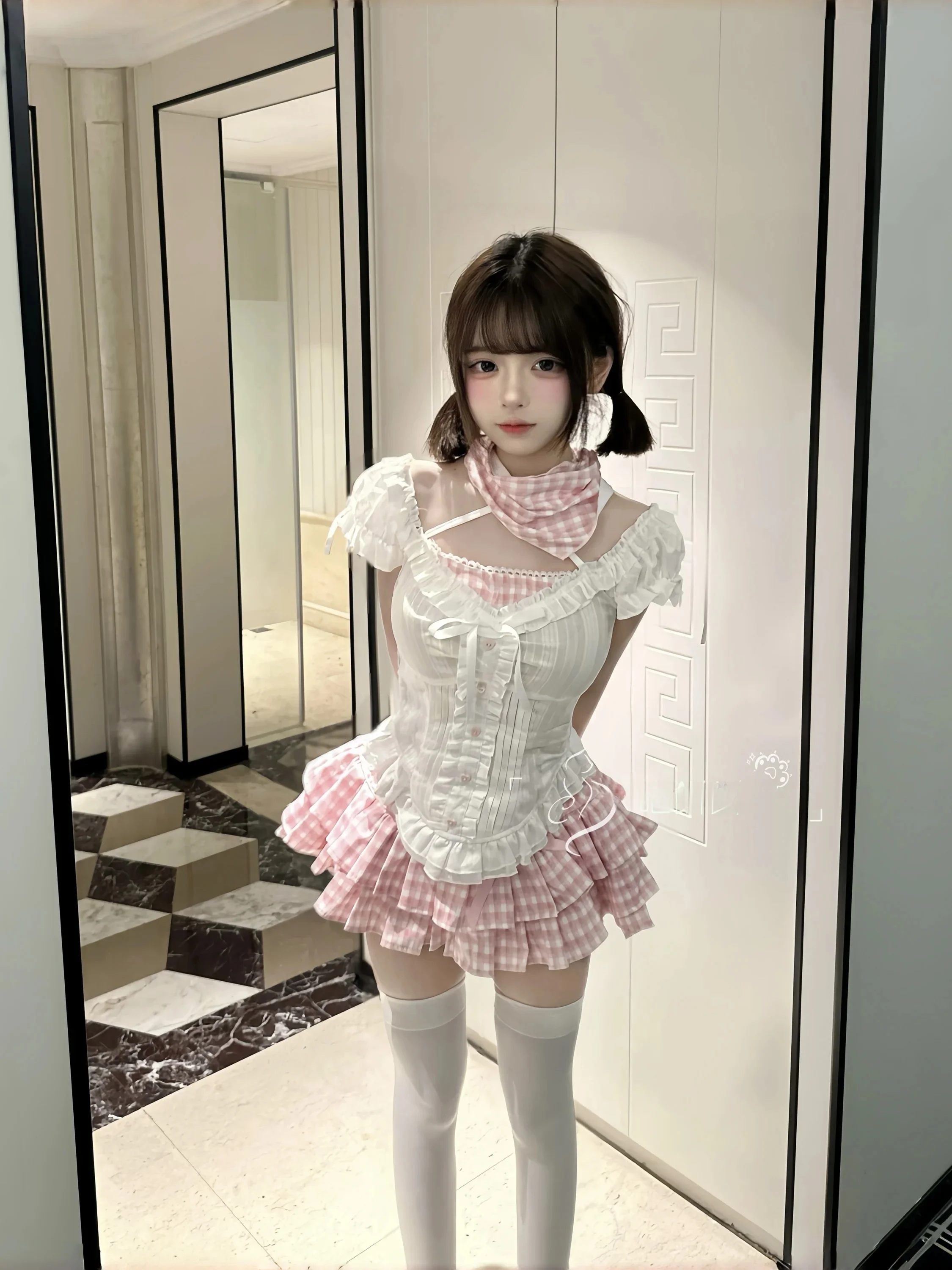 Cute Sexy Pink Girl Shirt Skirt Set College Style Spicy Short Skirt Two Piece Suite Lovely Attractive Spring Collection
Cute Sexy Pink Girl Shirt Skirt Set College Style Spicy Short Skirt Two Piece Suite Lovely Attractive Spring Collection