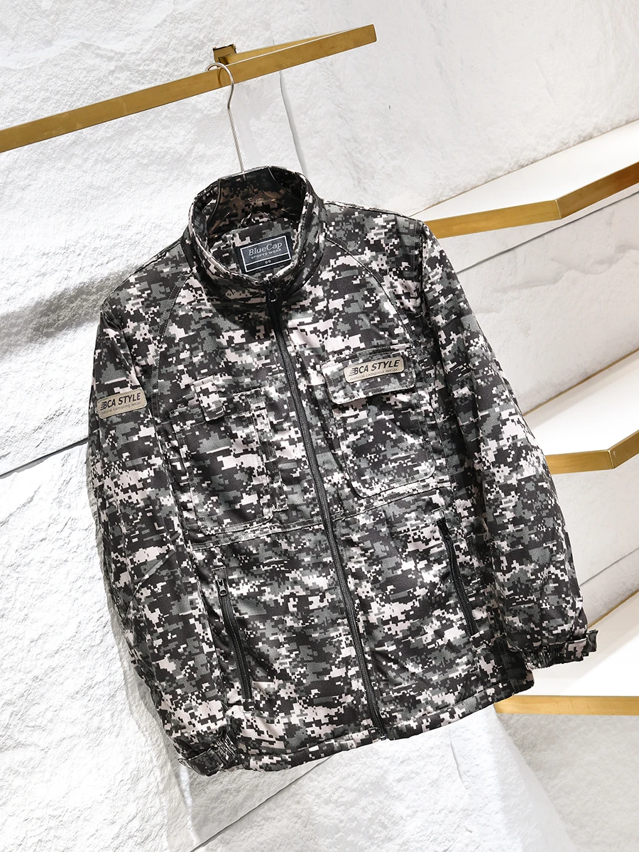 Lightweight Comfortable Cotton Jacket Men's Autumn Winter Windproof Warm Camouflage Stand Collar Trendy Outerwear Coat
Lightweight Comfortable Cotton Jacket Men's Autumn Winter Windproof Warm Camouflage Stand Collar Trendy Outerwear Coat