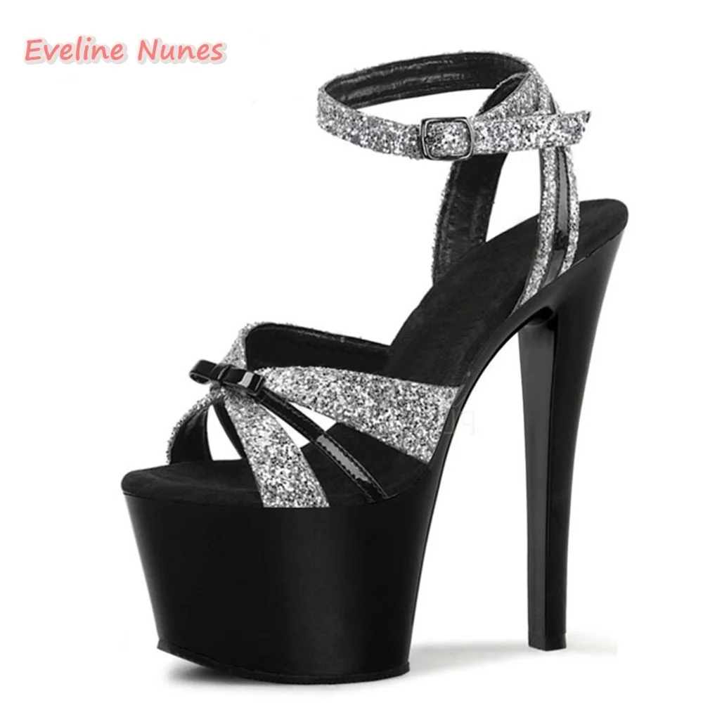 News Shiny Black Platform Sandals Mixed Colors Summer 17cm Thin High Heel Round Toe Ankle Strap Buckle Pole Dancing Shoes
News Shiny Black Platform Sandals Mixed Colors Summer 17cm Thin High Heel Round Toe Ankle Strap Buckle Pole Dancing Shoes
