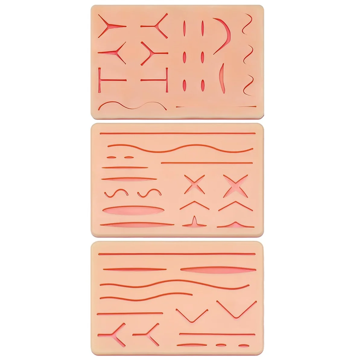 3 Pcs Suture Pad 3 Layer Suture Practice Pad with Wounds Suture Practice for Medical and Vet Students Practice
3 Pcs Suture Pad 3 Layer Suture Practice Pad with Wounds Suture Practice for Medical and Vet Students Practice