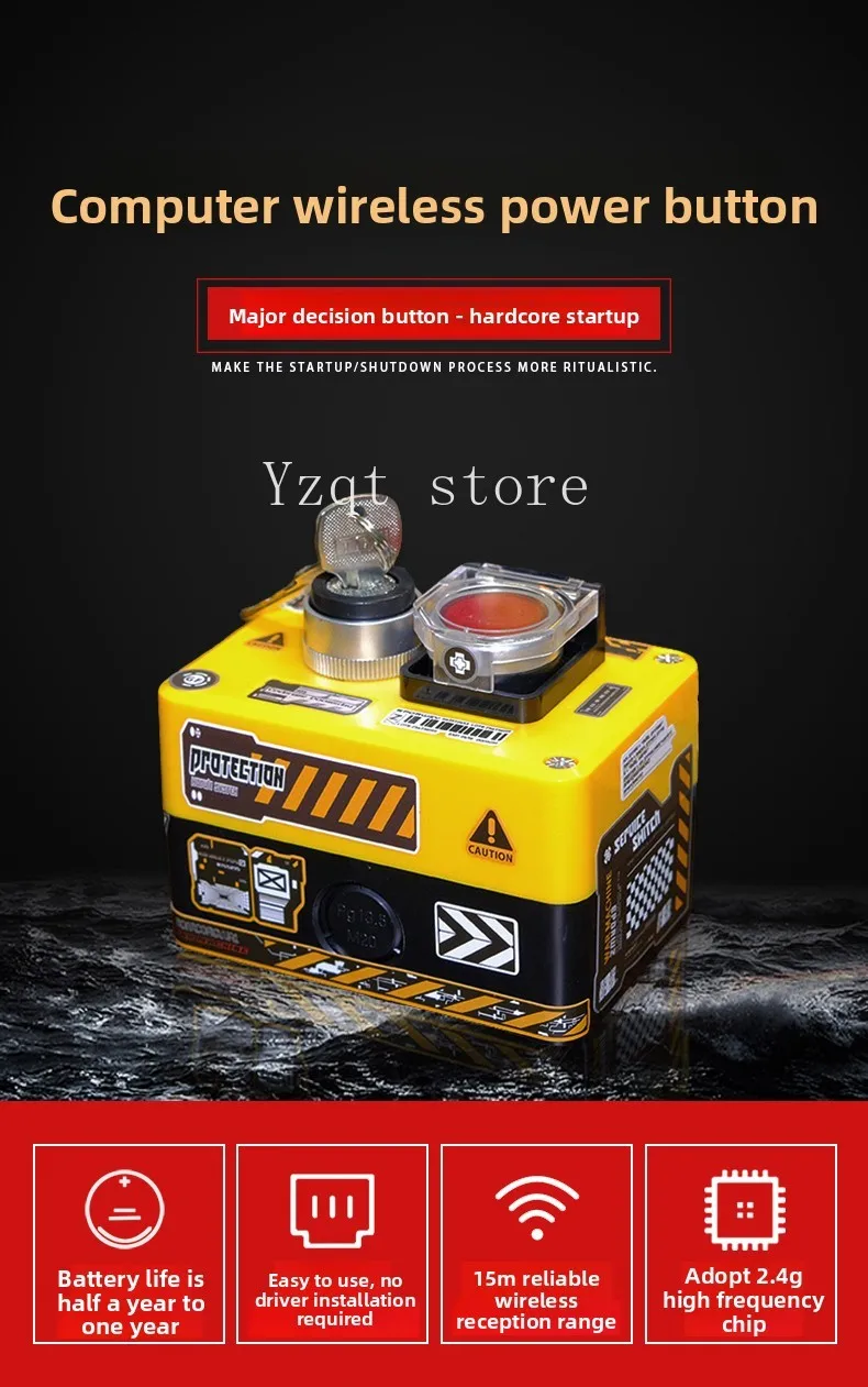 Wireless Computer Host Chassis Power on/off Button Mi Home Remote Button Desktop External Major Decision Dual Switch
Wireless Computer Host Chassis Power on/off Button Mi Home Remote Button Desktop External Major Decision Dual Switch