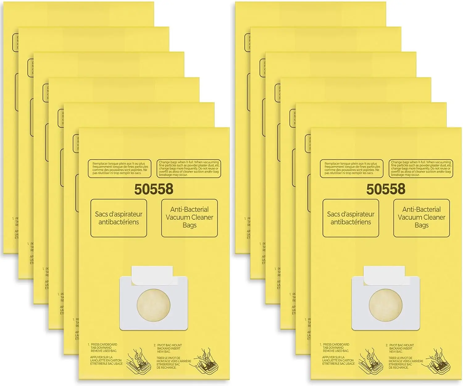 12 Pack Vacuum Bags for Kenmore Canister C/Q 5055 50555 50557 50558 & Pana-sonic Type C-5 C-18, Premium HEPA Dust Bags
12 Pack Vacuum Bags for Kenmore Canister C/Q 5055 50555 50557 50558 & Pana-sonic Type C-5 C-18, Premium HEPA Dust Bags