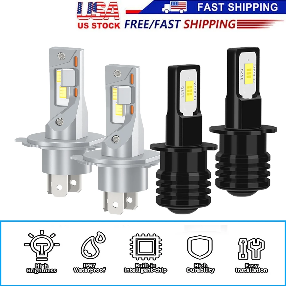 LED Car Headlight Bulb H4 9003 High&Low H3 Fog Lamps Conversion Kit 6000K White Light Bulbs For Car Motors
LED Car Headlight Bulb H4 9003 High&Low H3 Fog Lamps Conversion Kit 6000K White Light Bulbs For Car Motors