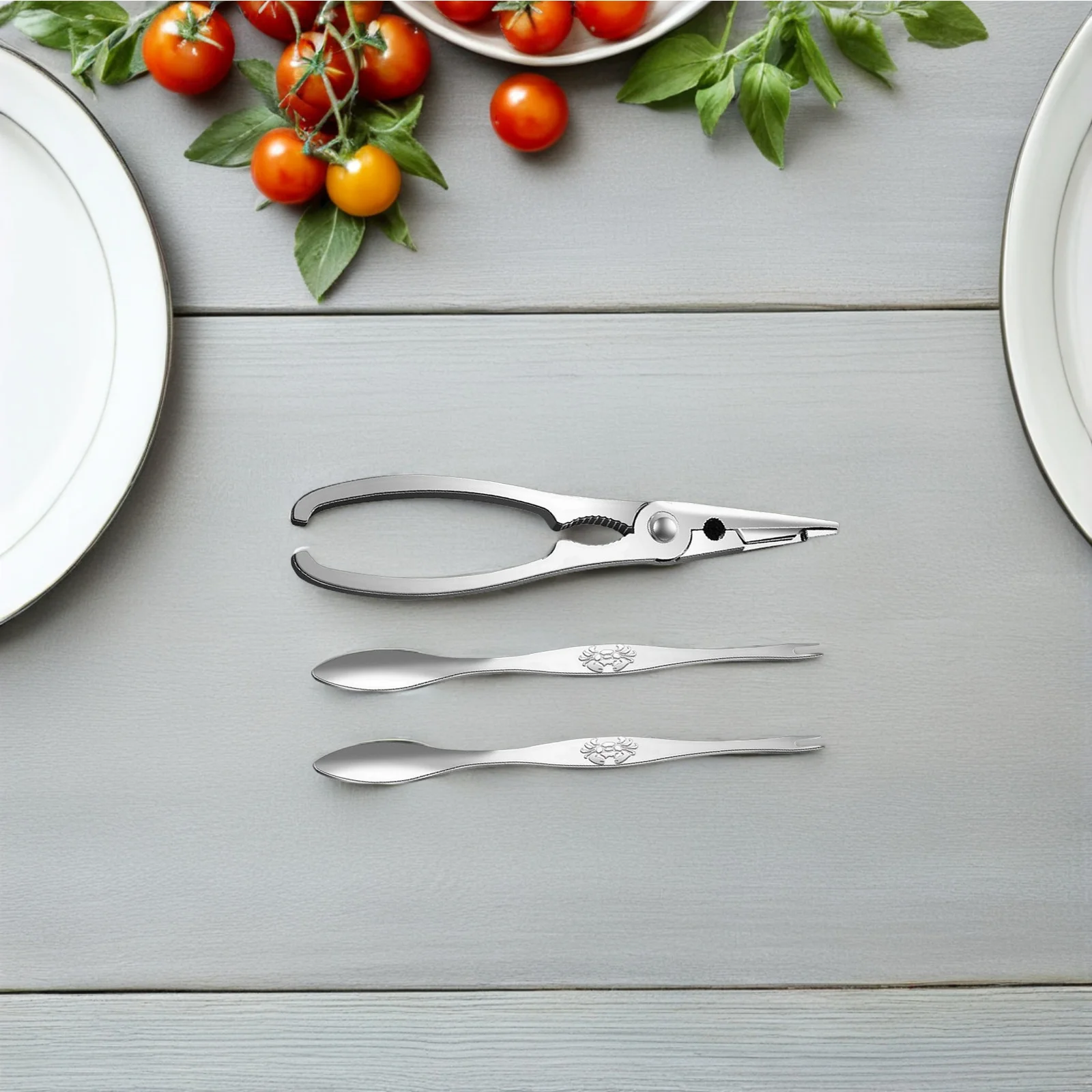 1Set Strong Stainless Steel Crab Crackers Set Exquisite Seafood Forks and Picks for Kitchen Tools Lobster Crackers and Tools Non
1Set Strong Stainless Steel Crab Crackers Set Exquisite Seafood Forks and Picks for Kitchen Tools Lobster Crackers and Tools Non