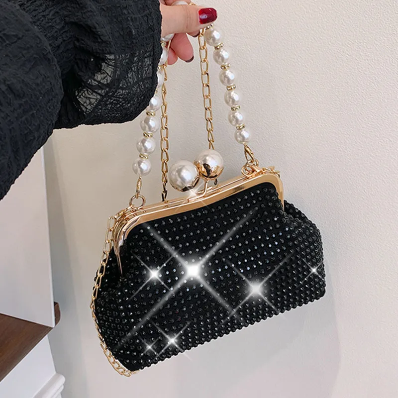 Evening Bag Women Elegant Fashion Banquet Clutch Chain Shoulder Crossbody Bags Luxury Beading Purse Female Party Handbags
Evening Bag Women Elegant Fashion Banquet Clutch Chain Shoulder Crossbody Bags Luxury Beading Purse Female Party Handbags