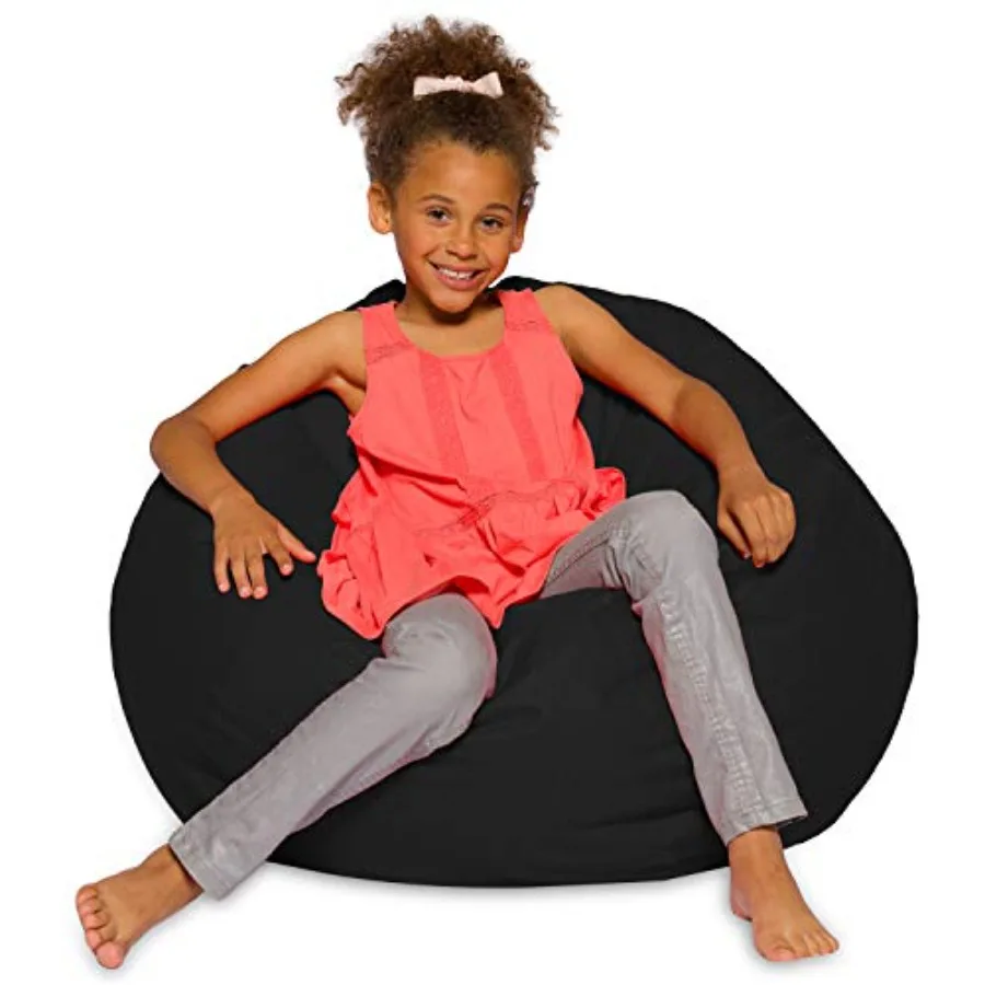 Bean Bag Chair for Teens and Adults Includes Removable and Machine Washable Cover Solid Black 38in - Large
Bean Bag Chair for Teens and Adults Includes Removable and Machine Washable Cover Solid Black 38in - Large