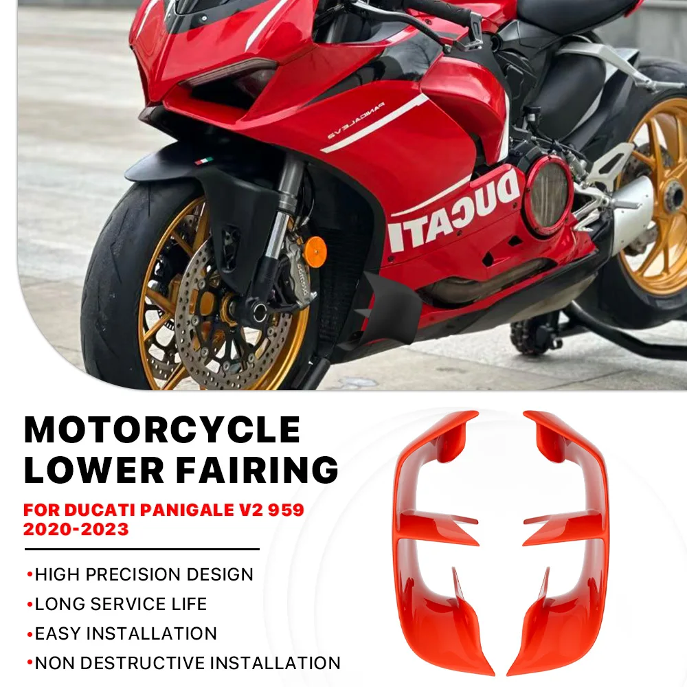 For DUCATI PANIGALE V2 V2S 959 2020-2023 Motorcycle Side Lower Wings Fairing Fixed Wing Winglets Spoiler Air Deflector Kit
For DUCATI PANIGALE V2 V2S 959 2020-2023 Motorcycle Side Lower Wings Fairing Fixed Wing Winglets Spoiler Air Deflector Kit