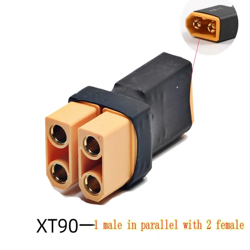 1Pcs XT90 1 Female to 2 Male Parallel / Series Adapter Lipo Battery Converter Connector Plug for RC Model
1Pcs XT90 1 Female to 2 Male Parallel / Series Adapter Lipo Battery Converter Connector Plug for RC Model
