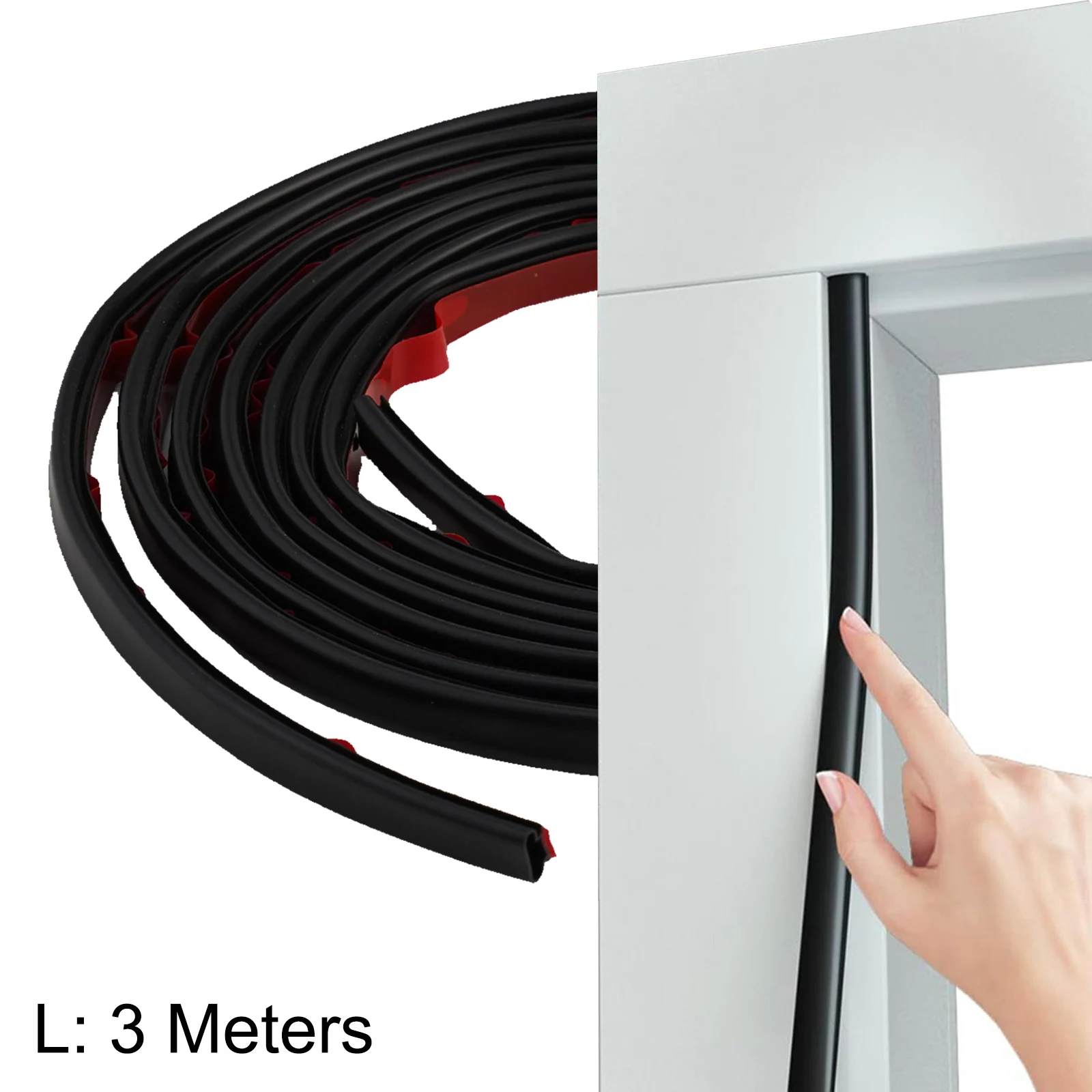 D-Shape Sealing Strip Door Sealing Strip Energy Saving Cut To Size Dust Prevention Eliminates Drafts For Door Frames
D-Shape Sealing Strip Door Sealing Strip Energy Saving Cut To Size Dust Prevention Eliminates Drafts For Door Frames
