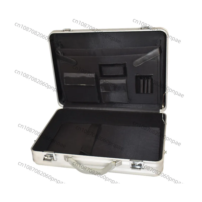 Portable Hardware Aluminum Alloy Toolbox Instrument Equipment Safety Storage Box Document Insurance Wide Slot 
Portable Hardware Aluminum Alloy Toolbox Instrument Equipment Safety Storage Box Document Insurance Wide Slot