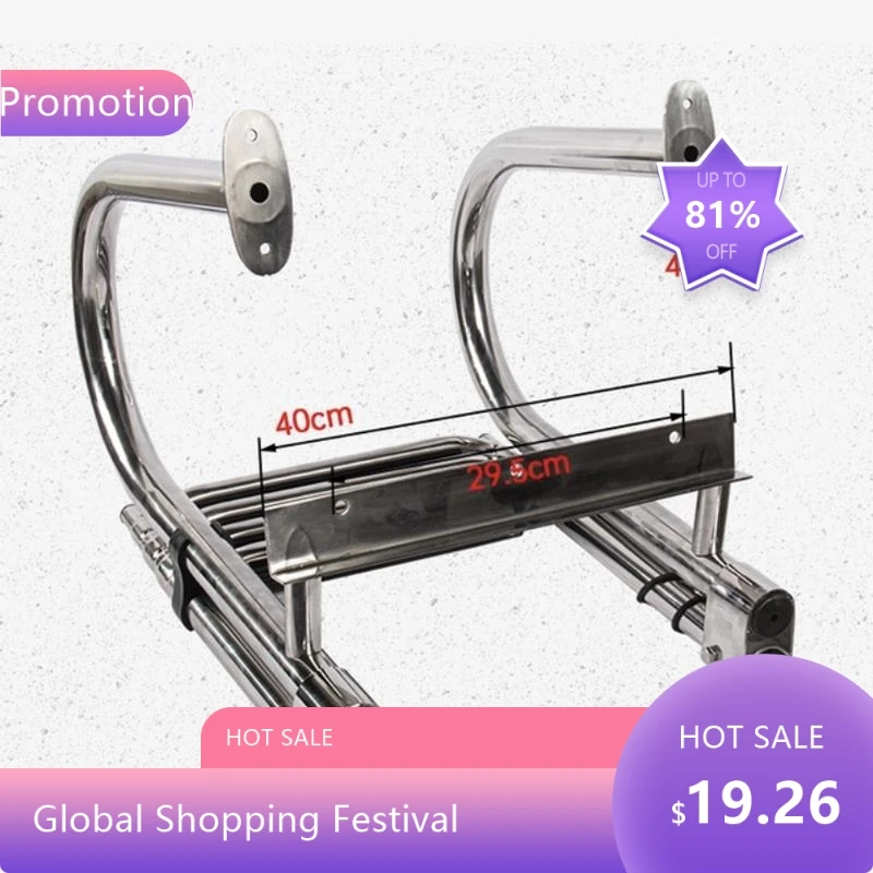 88444 Step Marine Boat Folding Ladder 316 Stainless Steel Telescoping Yacht Swim Platform Accessory Thickened Bo
88444 Step Marine Boat Folding Ladder 316 Stainless Steel Telescoping Yacht Swim Platform Accessory Thickened Bo