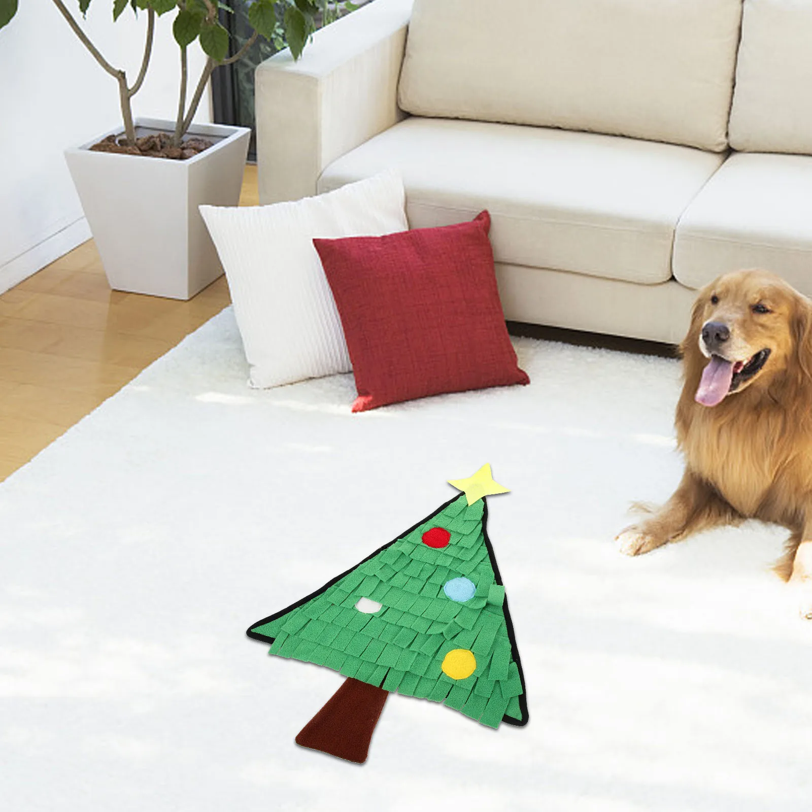 Pet Sniffing Pad Christmas Dog Snuffle Mat Slow Feeder Training Foraging Blanket Lovely Flannel Green Easy Interactive Toy
Pet Sniffing Pad Christmas Dog Snuffle Mat Slow Feeder Training Foraging Blanket Lovely Flannel Green Easy Interactive Toy