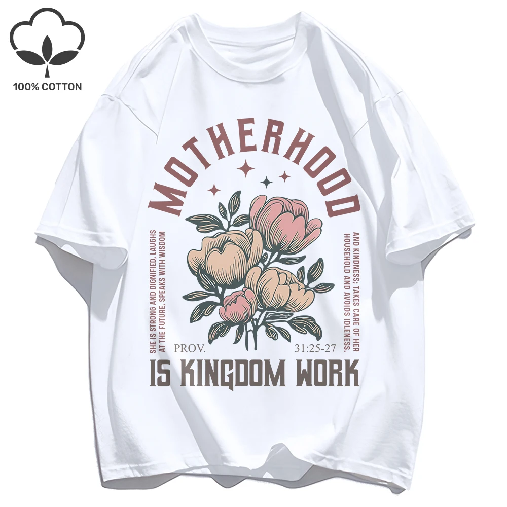 Motherhood Is Kingdomwork Design Mens Tee Shirts Breathable Soft Cotton Casual T Shirt Summer O-Neck Streetwear Trendy Loose Top
Motherhood Is Kingdomwork Design Mens Tee Shirts Breathable Soft Cotton Casual T Shirt Summer O-Neck Streetwear Trendy Loose Top