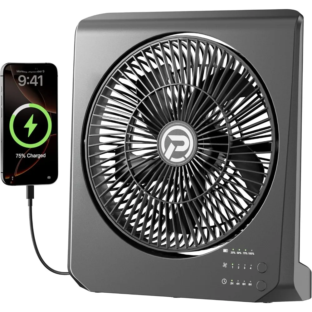 US Shipping 20000mAh Rechargeable Battery Operated Portable Box Fan 4 Speeds 55H Runtime 270° Pivot for Indoor Outdoor
US Shipping 20000mAh Rechargeable Battery Operated Portable Box Fan 4 Speeds 55H Runtime 270° Pivot for Indoor Outdoor