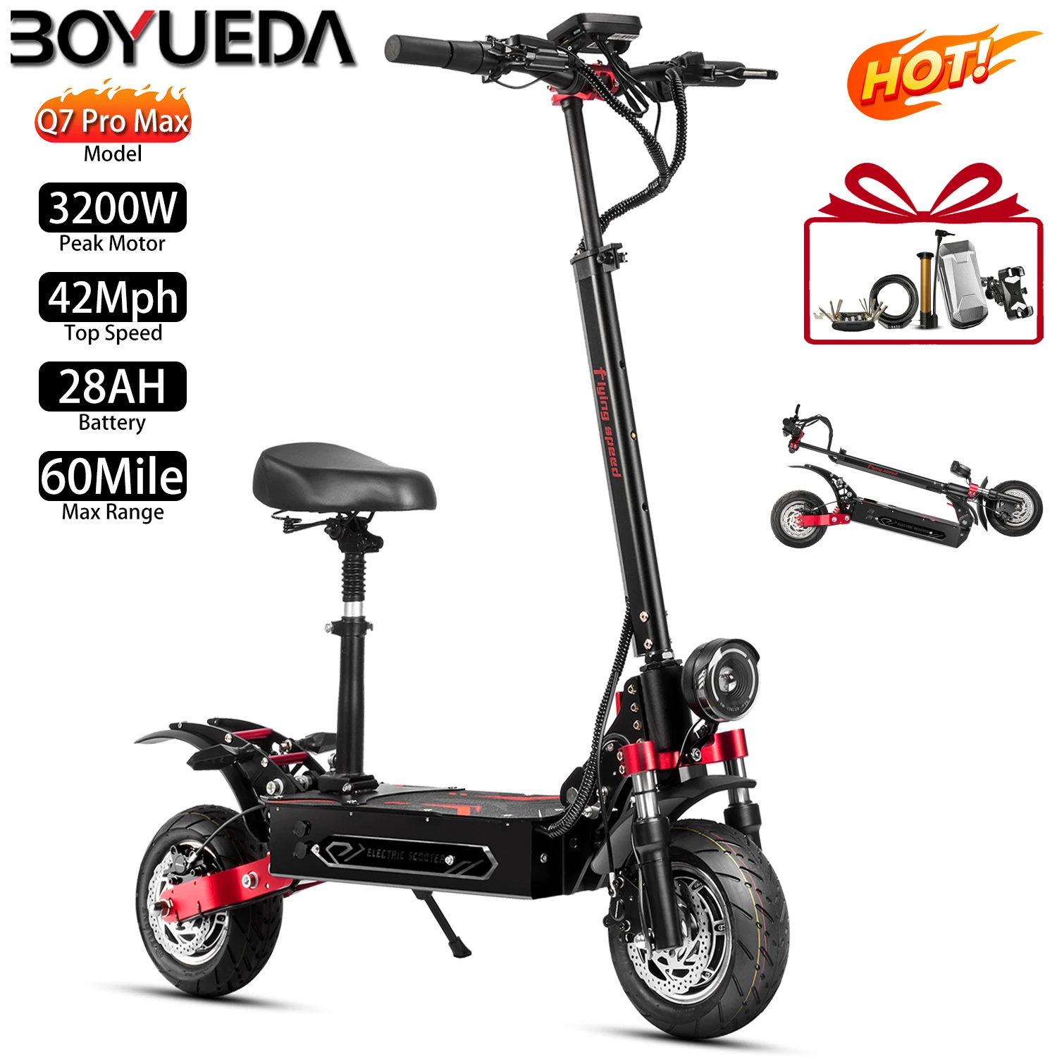 Электрический самокат Boyueda Q7 Pro Max, двигатель 10 дюймов, 3200 Вт, электронный самокат, складная верхняя скорость, 42 миль, 1456 Вт, максимальный диапазон, 60 миль, нагрузка 330 фунтов, новинка
Электрический самокат Boyueda Q7 Pro Max, двигатель 10 дюймов, 3200 Вт, электронный самокат, складная верхняя скорость, 42 миль, 1456 Вт, максимальный диапазон, 60 миль, нагрузка 330 фунтов, новинка