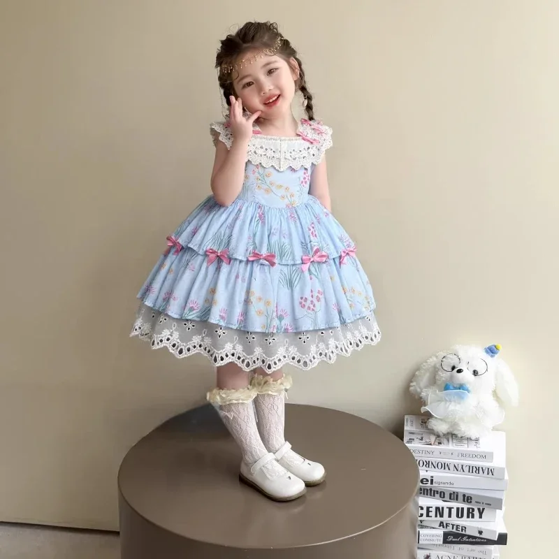 Girls Spanish Boutique Princess Dress Lolita Dress Birthday Party Lace Fluffy Sleeveless Dress Festival Photography Clothing
Girls Spanish Boutique Princess Dress Lolita Dress Birthday Party Lace Fluffy Sleeveless Dress Festival Photography Clothing