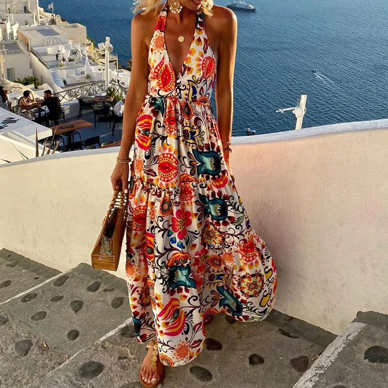 FD1026 New Women's 2024 Summer Fashion Deep V Hanging Neck Open Back Sleeveless Printed Dress
FD1026 New Women's 2024 Summer Fashion Deep V Hanging Neck Open Back Sleeveless Printed Dress