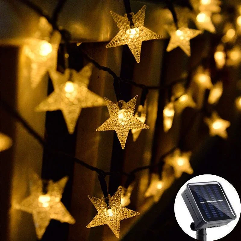 12m/7m/5m LED Solar Star String Lights Outdoor Solar Lights Fairy Lights Star for Christmas Wedding Decoration Garden Lights
12m/7m/5m LED Solar Star String Lights Outdoor Solar Lights Fairy Lights Star for Christmas Wedding Decoration Garden Lights