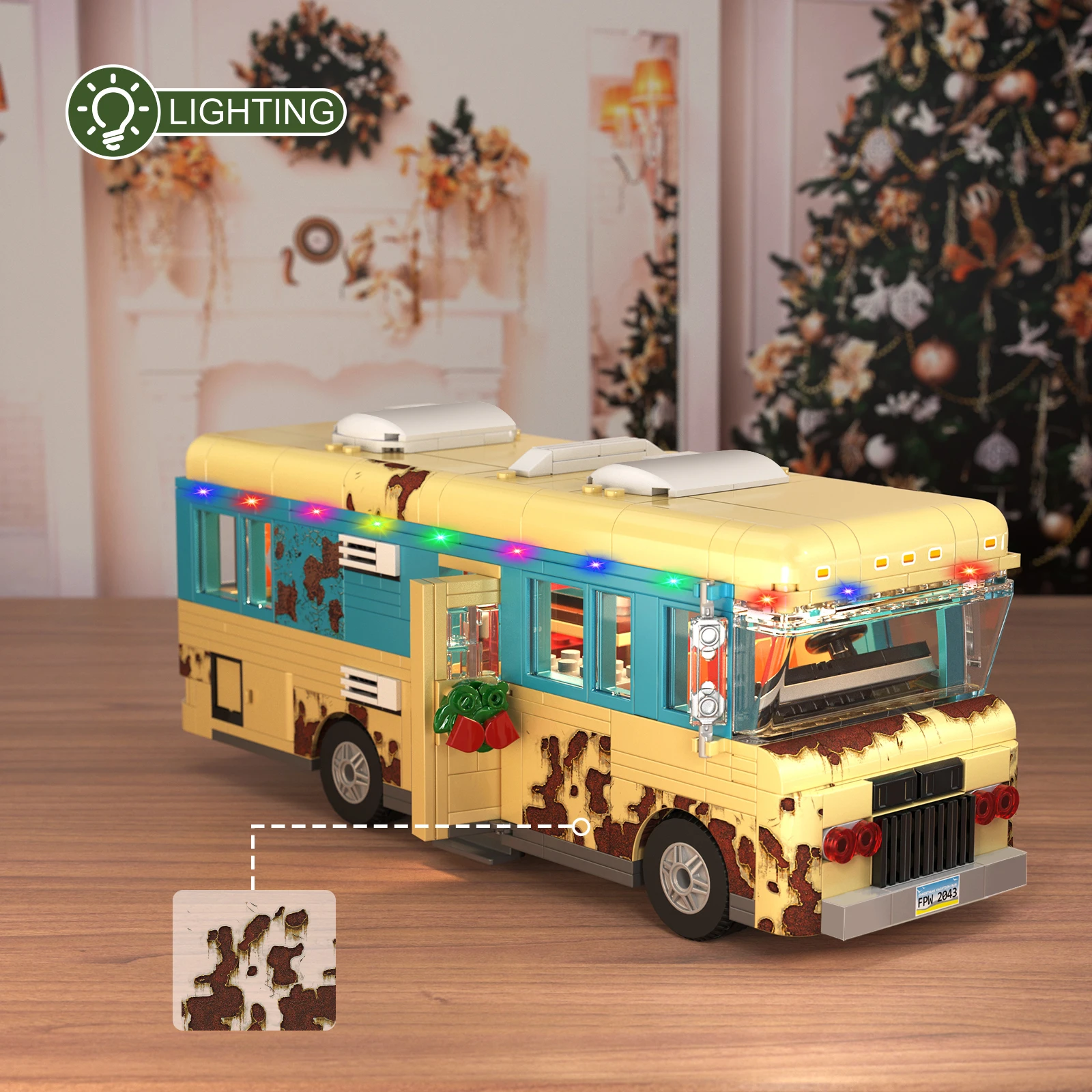 Christmas Cousin's RV Building Blocks Set LED Christmas Holiday Snow Village RV Toys Gifts for Boys, Girls, Family
Christmas Cousin's RV Building Blocks Set LED Christmas Holiday Snow Village RV Toys Gifts for Boys, Girls, Family