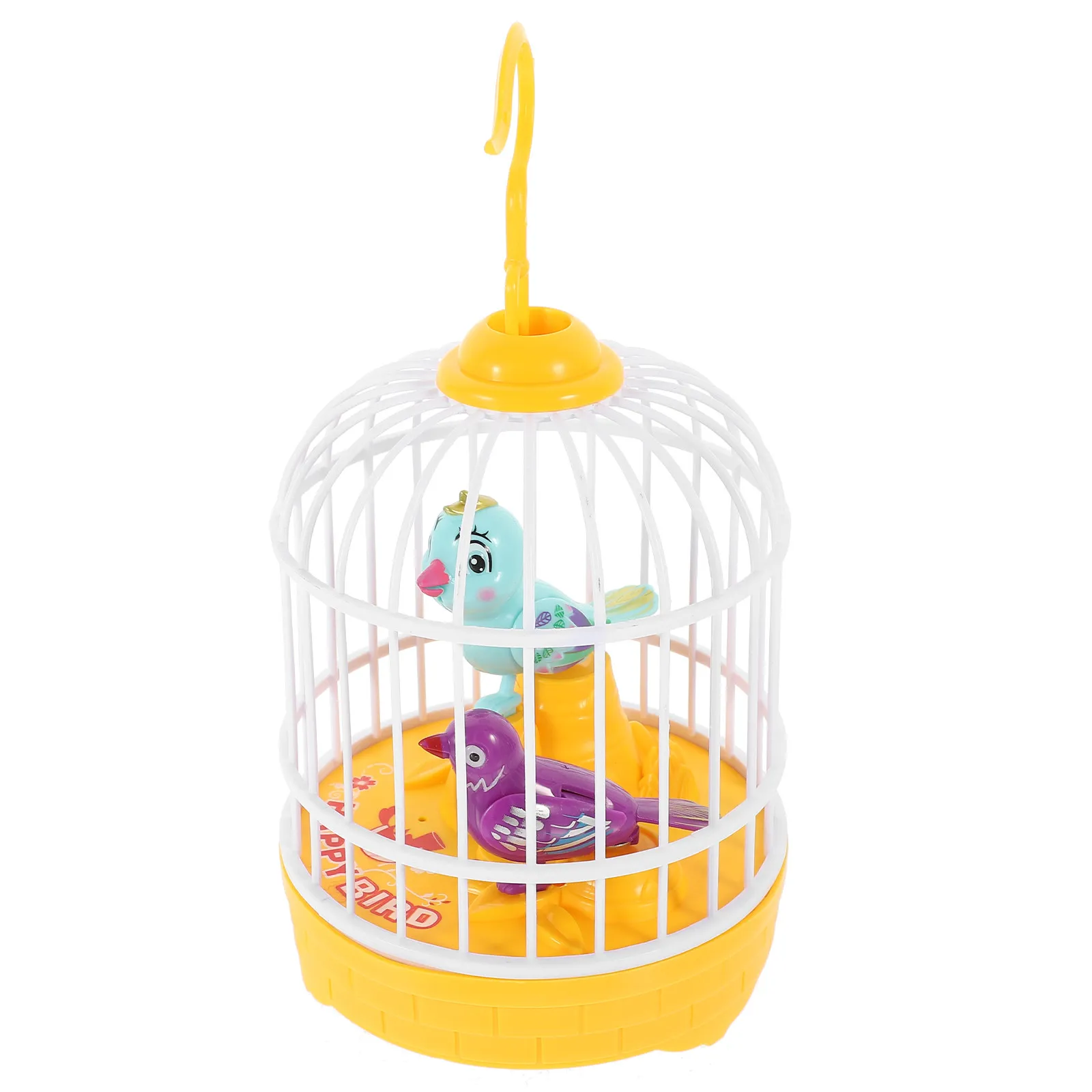 1Pcs Yellow Voice Sensor Bird Cage Imitation Parrot Cage Electric Sound Activated Moving Wings Home Decoration
1Pcs Yellow Voice Sensor Bird Cage Imitation Parrot Cage Electric Sound Activated Moving Wings Home Decoration
