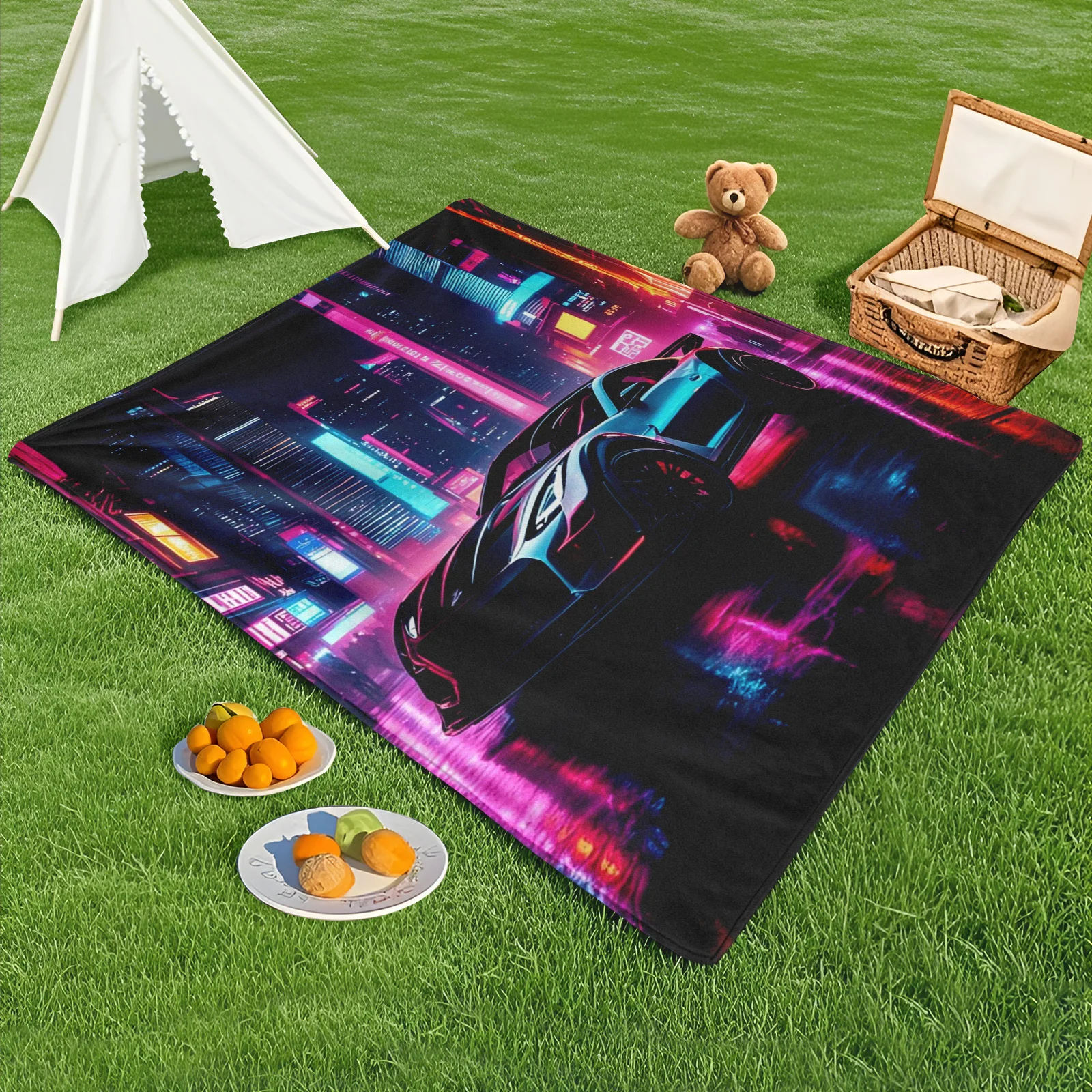 Purple Cyberpunk Style Car And Street Themed Outdoor Blanket For Futuristic Road Trips And Urban Exploration With High Tech Vibe
Purple Cyberpunk Style Car And Street Themed Outdoor Blanket For Futuristic Road Trips And Urban Exploration With High Tech Vibe