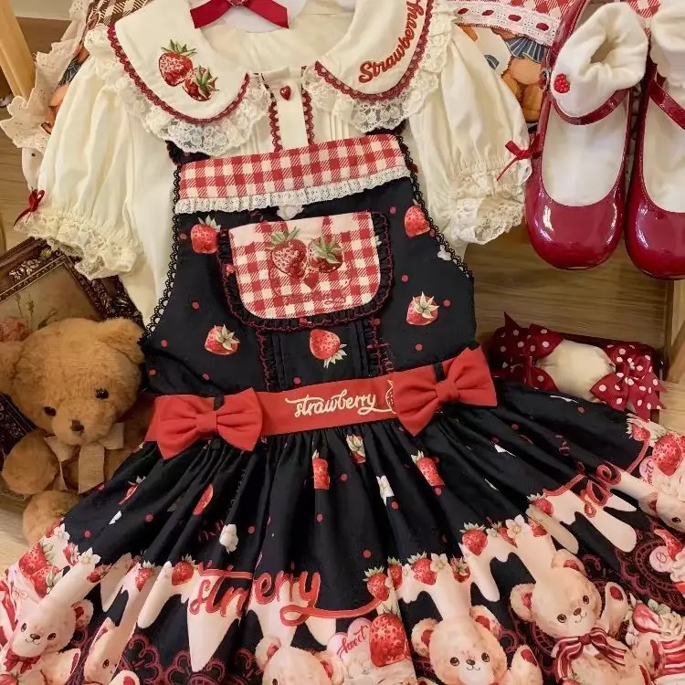 Блузка Coalfell Lolita Velvet Strawberry Lolita Doll с коротким рукавом
Блузка Coalfell Lolita Velvet Strawberry Lolita Doll с коротким рукавом