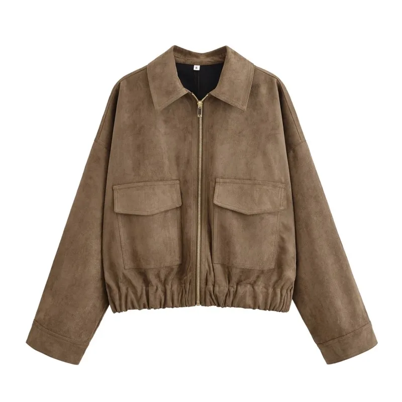 HipSeam Women's Faux Suede Jacket Autumn Fashion Pocket Long Sleeves Elegant Lady Warm Coat Chic Street Leisure Zipper Tops
HipSeam Women's Faux Suede Jacket Autumn Fashion Pocket Long Sleeves Elegant Lady Warm Coat Chic Street Leisure Zipper Tops