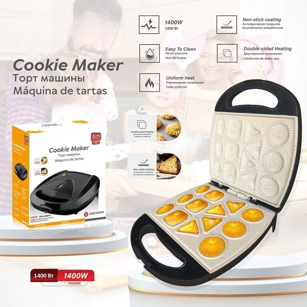 Cookie Maker Mold, Mini Donut & Waffle Baking Pan, 13 Cavity Dessert Baking Tool for Home Kitchen
Cookie Maker Mold, Mini Donut & Waffle Baking Pan, 13 Cavity Dessert Baking Tool for Home Kitchen