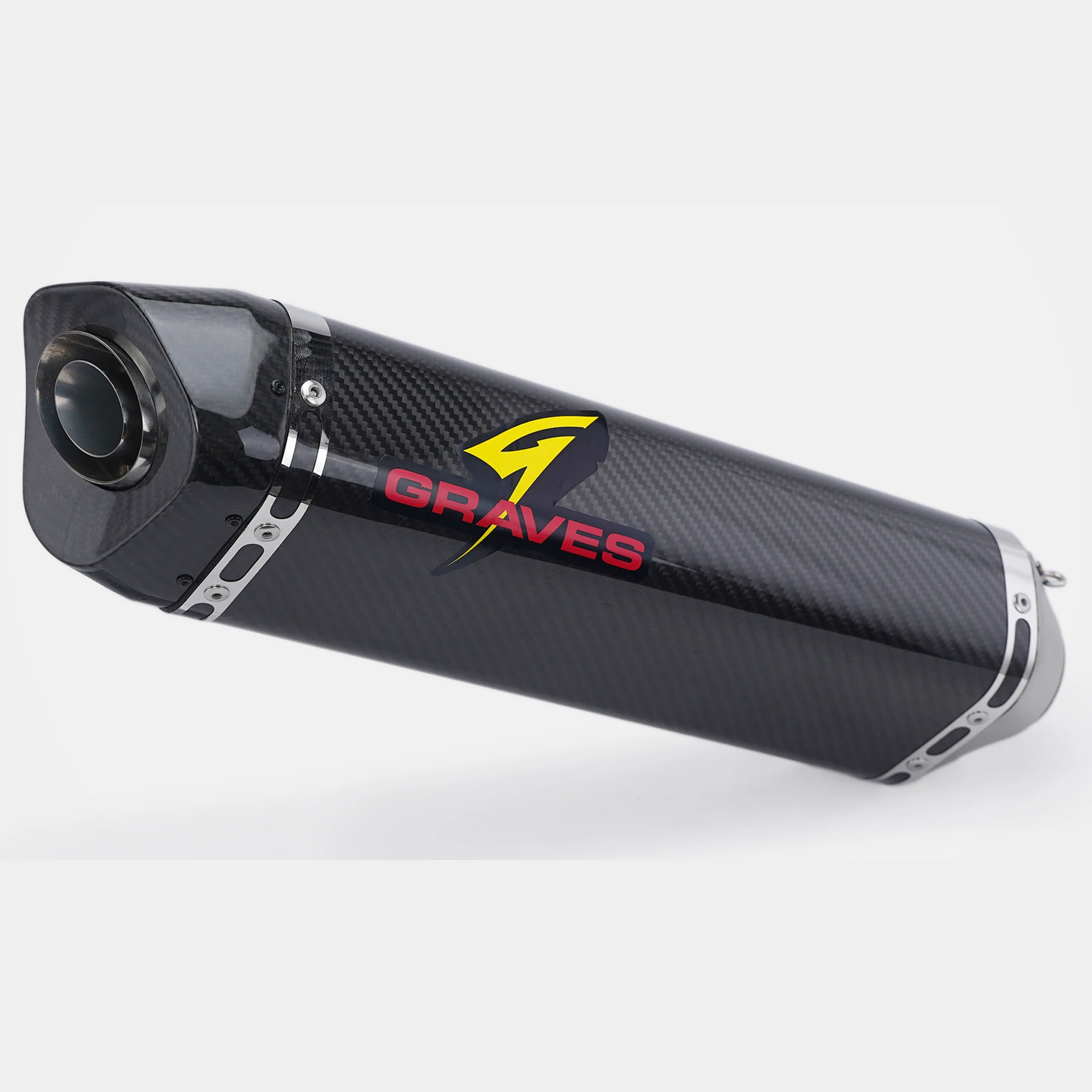 Forsound Universal Motorcycle Exhaust Muffler Slip-on Graves Style 3K Carbon Stainless Steel 51mm 60mm Escape Mot
Forsound Universal Motorcycle Exhaust Muffler Slip-on Graves Style 3K Carbon Stainless Steel 51mm 60mm Escape Mot