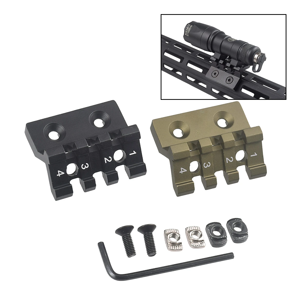 Tactical MLOK/KEYMOD M300/M600 Support 45° Side Guide Fishbone Increasing Guide Flashlight Clamp Horse For Margaap Kam Ming M4
Tactical MLOK/KEYMOD M300/M600 Support 45° Side Guide Fishbone Increasing Guide Flashlight Clamp Horse For Margaap Kam Ming M4