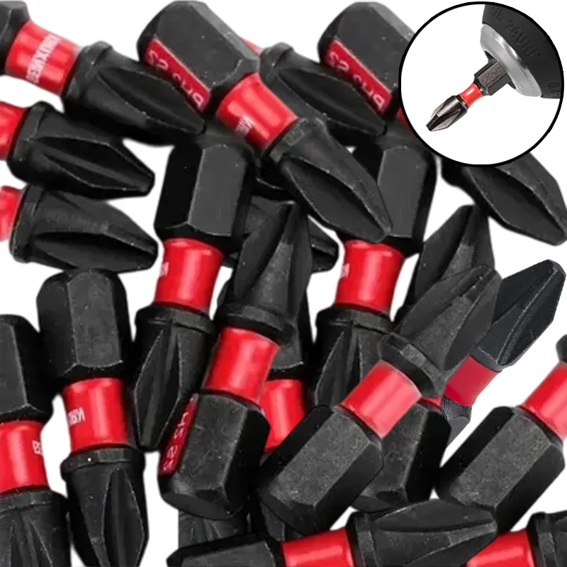 1-50pcs Impact Tough Screwdriving Insert Driver Bits S2 Steel 1/4" Drill Bit DIY Magnetic Cross Head Screwdriver Bits PH-PH3
1-50pcs Impact Tough Screwdriving Insert Driver Bits S2 Steel 1/4" Drill Bit DIY Magnetic Cross Head Screwdriver Bits PH-PH3