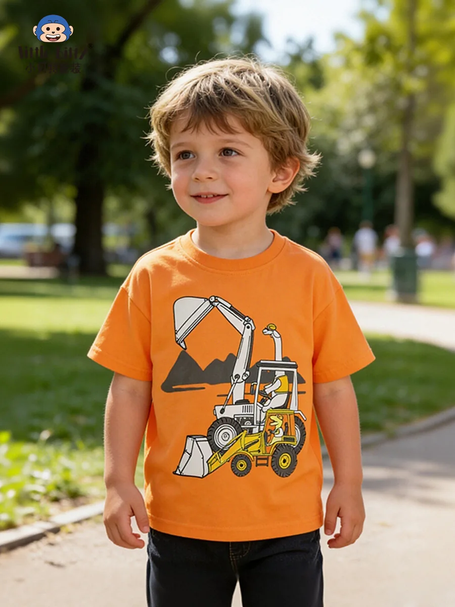 Boys Summer Short-Sleeve Shirt Cartoon Animal Car Print Crew Neck T-Shirt Ages 3-8 New Collection Baby T-shirt
Boys Summer Short-Sleeve Shirt Cartoon Animal Car Print Crew Neck T-Shirt Ages 3-8 New Collection Baby T-shirt